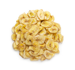 Banana chips isolated