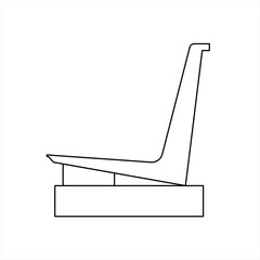 Vector design sketch of a garden chair