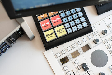 Radiostation, Technik, Knöpfe, Mischpult, 