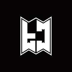 TC Logo monogram with emblem style design template