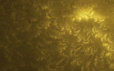 Abstract gold fractal art background, suggestive of vintage Victorian floral wallpaper or textiles.