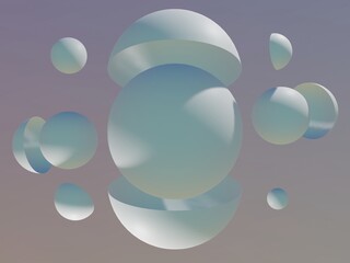 殻が外れた球