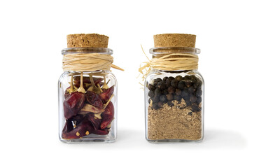 Two jars with pepper