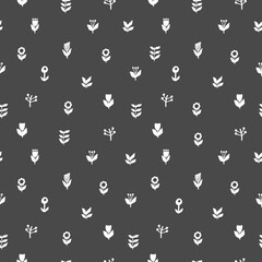 Seamless patterns in floral style.Vector illustration