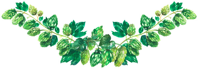Fototapeta premium Hop wreath