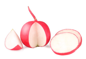 Radish isolated on a white background