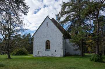 Fototapeta na wymiar church in vormsi island estonia europe