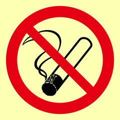 No Smoking Prohibition Safety Sign