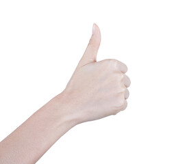 Female beautiful talent hand, arm fingernails fingers in good shape skin figure gesture, isolated