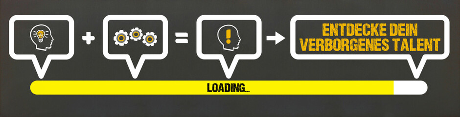 Obraz premium Entdecke dein verborgenes Talent