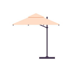 Umbrella for protection from sun or rain at beach or garden a vector illustration