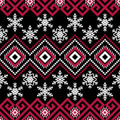 Holidays vector pattern, Christmas seamless pattern, winter pattern with snowflakes