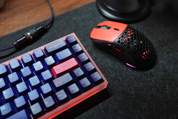 Mechanical keyboard with colorful keycaps
