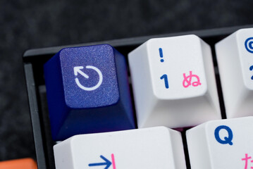 Mechanical keyboard with colorful keycaps