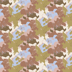 camouflage seamless pattern background