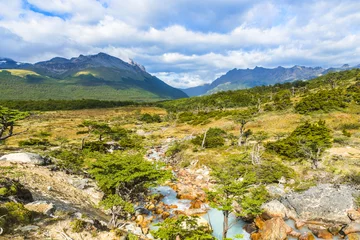 Foto op Plexiglas Cerro Guanaco mountain in Tierra del Fuego Peninsula in Argentina © Fyle