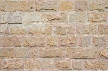stone brick wall background texture with soft lighting
