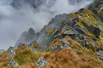 Fagaras mountain range in Romania