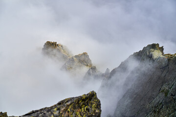 Fagaras mountain range in Romania
