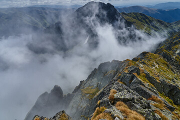 Fagaras mountain range in Romania