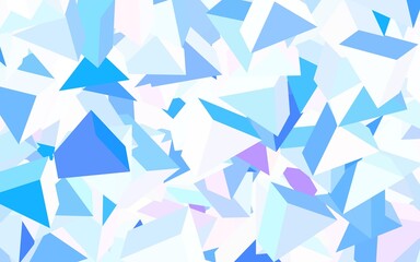 Light Blue, Yellow vector texture with triangular style.