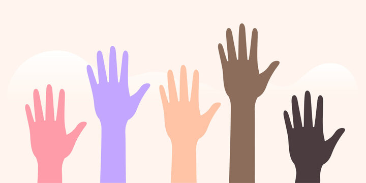 Raised hands