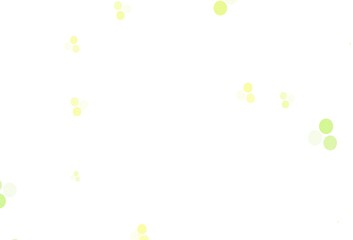 Light Green, Yellow vector pattern with spheres.