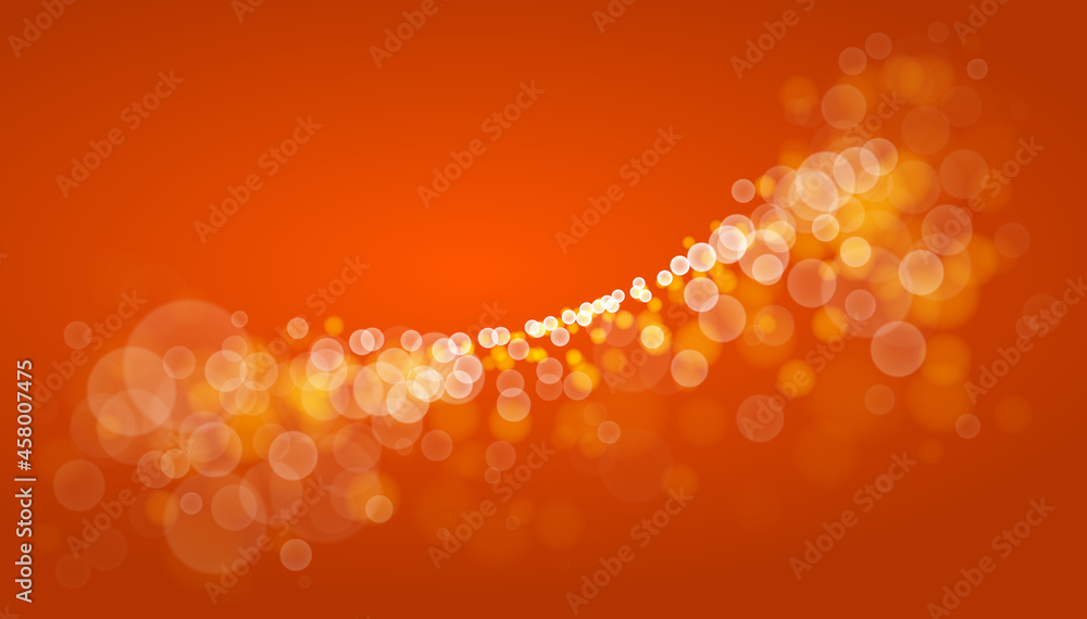 Poster bright blurred lights vector transparent effect illustration, abstract bokeh background with depth o