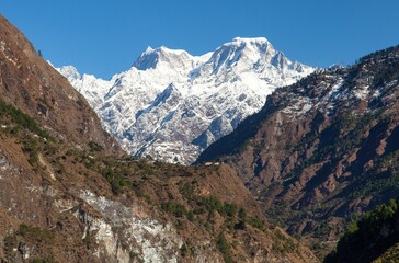 Fototapeta na wymiar India himalaya mountain, great himalayan range