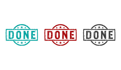 Done stamp and stamping