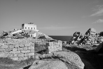 old lighthouse in the north sardinia - (CAPO TESTA).