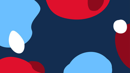 abstract geometric modern fluid shapes christmas bright winter festive background, art texture in red navy blue and white colors, vector illustration graphic