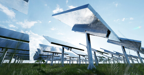 Solar photovoltaic panels array system