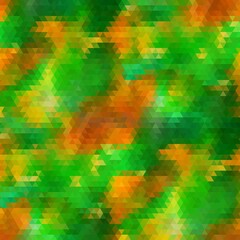 Obraz na płótnie Canvas green and orange colors. triangle pattern. geometric background. eps 10