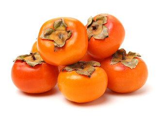persimmon on a white background