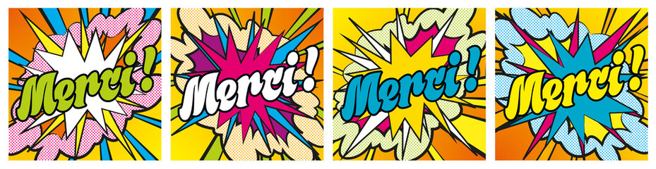 Carte Merci popart planche 2