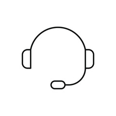 Headphone vector icon. Microphone illustration sign. Mic symbol. rec logo.