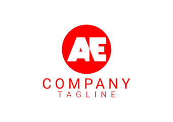 AE letter new logo and icon design template