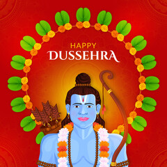 Happy Dussehra, Navratri and Durga Puja festival of India
