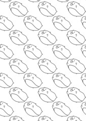 kawaii hamster illustration,  날으는 랜덤햄스터 일러스트레이션, flying random hamster illustration, Coloring pattern, wallpaper pattern