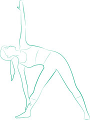 三角のポーズ