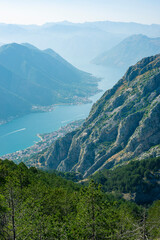 Fototapeta na wymiar View of Bay of Kotor, Montenegro