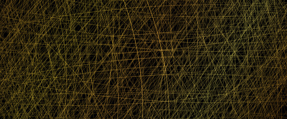 Fototapeta na wymiar abstract vector texture of gold lines on black background