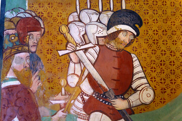 Obraz premium Abbey of Sant Alberto di Butrio, in the Oltrepo Pavese. Church interior