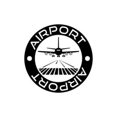 Airport icon isolated on white background 