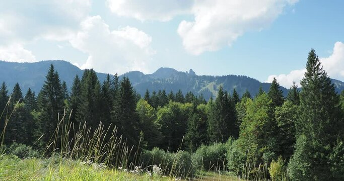 Berge von Oberbayern inTegernseegebiet und Rottach-Egern. Blankenstein und Risselgokel