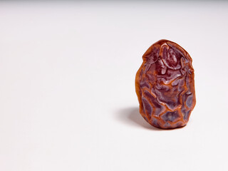 Fresh Medjool dry Date isolated on white background