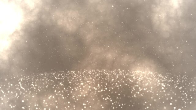 Celestial Sky Galaxy Brown Beige Presentation [30sec 30fps Looping Background]