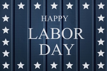 USA Labor Day text banner background