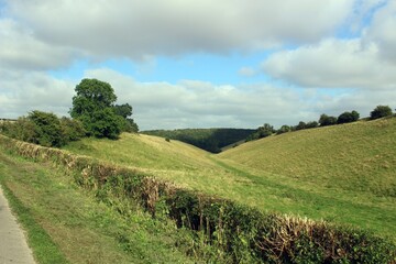 Cow Dale, near Huggate, East Riding of Yorkshire.
